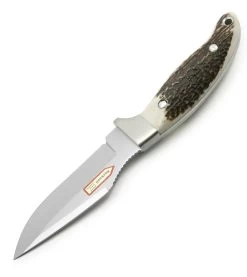 Puma Hunter's Companion Stag Handle Hunting Fixed Blade Knife, Leather Sheath - 116394