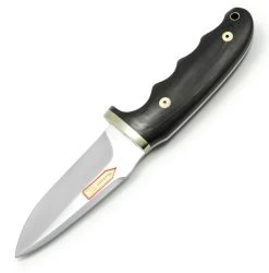 Puma Saubart Hunter Pakkawood Handle Fixed Blade Knife, Leather Sheath - 122500