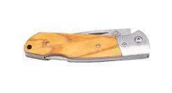 Puma TEC Olive Wood Lockback Folder Knife - 7316312
