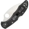 Spyderco Delica 4 Black FRN, Satin Warncliffe Plain Edge Folder Knife - C11FPWCBK