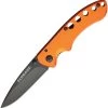 Schrade Linerlock Orange Aluminium Handle Folding Knife SCH107ALOR -Knifes Series Shop SCH107CPA