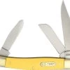 Schrade Senior Stockman Old Timer Yellow Folding Knife 8OTY