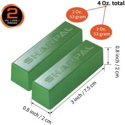 Sharpal Green Buffing And Polishing Compound Twin Pack 114g / 4oz. - 208H