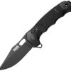 SOG Seal XR Black TiNi S35VN Folder Knife 12-21-02-57