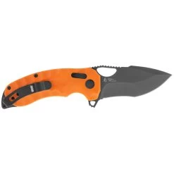 SOG Kiku XR LTE Blaze Orange G10/Carbon Tanto Folder Knife 12-27-03-57 -Knifes Series Shop SOG12270357 2
