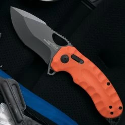 SOG Kiku XR LTE Blaze Orange G10/Carbon Tanto Folder Knife 12-27-03-57 -Knifes Series Shop SOG12270357 5