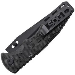 SOG Mini Salute Black Clip Point Blade G10 Folder Knife FF1101