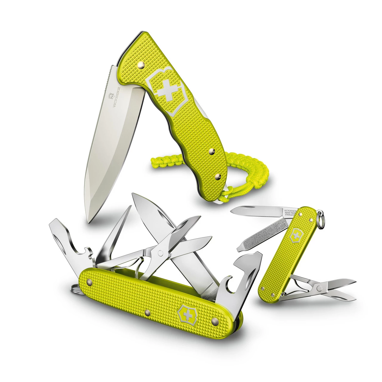 Victorinox Swiss Army Hunter Pro Alox Electric Yellow Limited Edition 2023 Folder Pocket Knife - 352 8 Victorinox Swiss Army Hunter Pro Alox Electric Yellow Limited Edition 2023 Folder Pocket Knife - 352 - Image 6